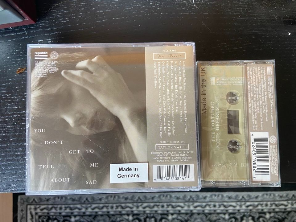 Taylor Swift Tortured Poets Department Bolter Edition CD Cassette in Wuppertal