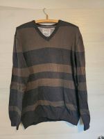 Esprit Pullover V-Ausschnitt geringelt grau olivgrün khaki braun Thüringen - Erfurt Vorschau