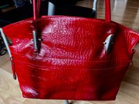 Damenhandtasche neu echt Leder ROT  Schulterriemen Krokoprägung Innenstadt - Köln Altstadt Vorschau