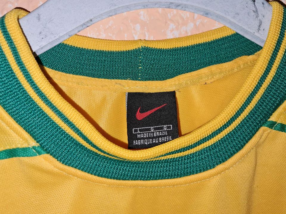 Nike Vintage Brasilien Brazil CBF Trikot 1998 Gr.L Fussball 90s in Winsen (Luhe)