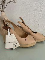 Tommy Hilfiger Slingback Espadrille Sandalen Keilabsatz beige neu Berlin - Charlottenburg Vorschau
