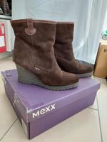 MEXX Winter Wildleder-Stiefelette mit Keilabsatz Braun Größe 41 Hessen - Riedstadt Vorschau