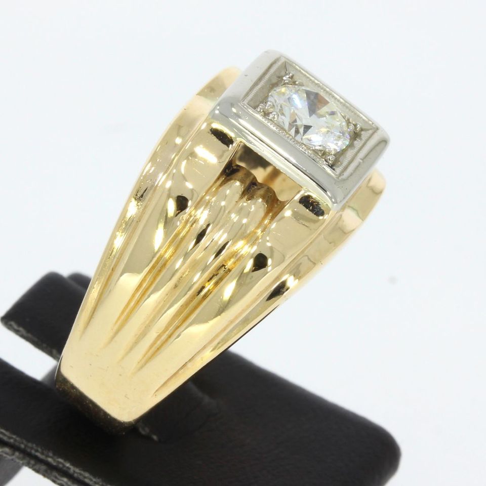 Wert: 4390,- Brillant 0,7ct Goldring 14K 585 bicolor pdddd 29593 in Düsseldorf