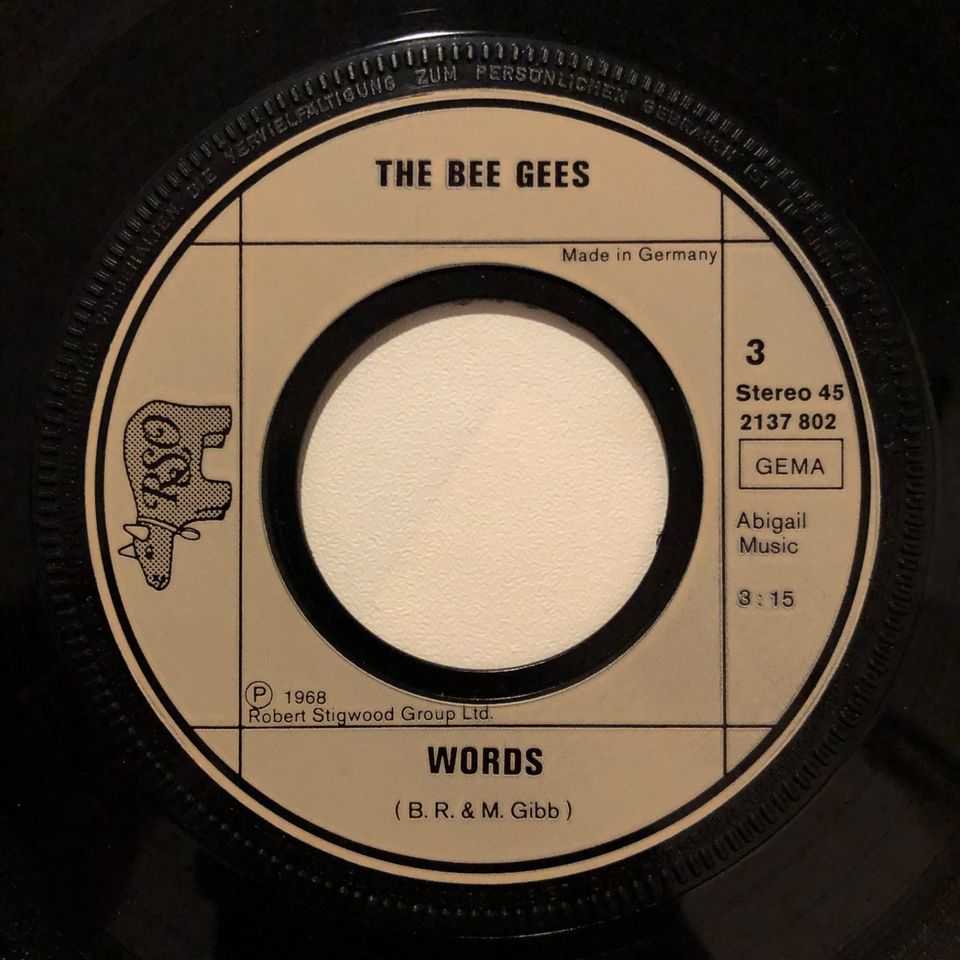BEE GEES First Of May World Words Gotta Doppel Single Album Vinyl in München