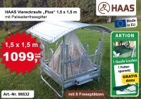 Palisadenraufe HAAS 1,5x1,5 m, 8 Fressplätze,Heuraufe,Futterraufe Nordrhein-Westfalen - Nümbrecht Vorschau
