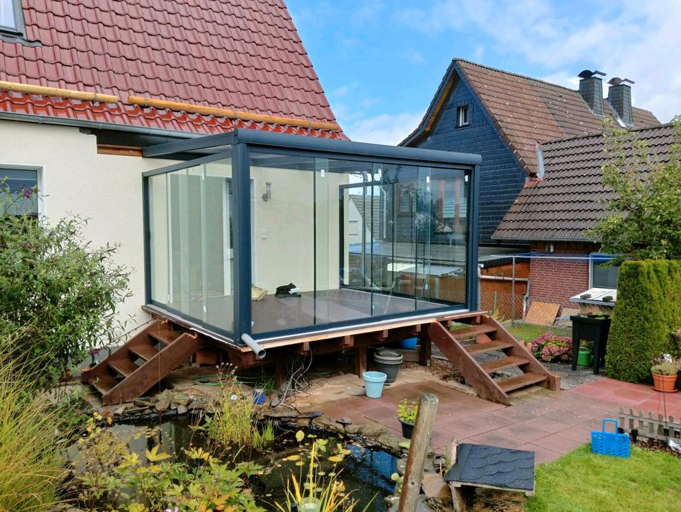 Terrassenüberdachung Kaltwintergarten Vordach Carport in Herborn