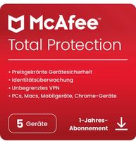 McAfee total Protection Aktivierungscodes 3 x 12 Monate (36m) Bayern - Vaterstetten Vorschau