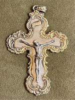 Juwelier Theodor Heiden Kreuz silber gold Wandkreuz Kruzifix INRI Bayern - Übersee Vorschau