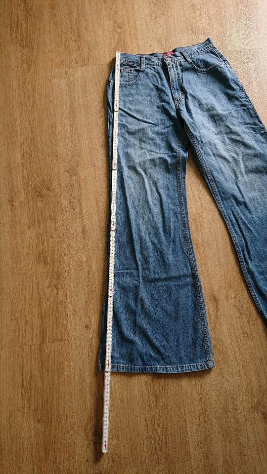 ☀️ ESPRIT Jeans flared wide leg Gr. 34 XS ca. W26 vintage top in Harsum