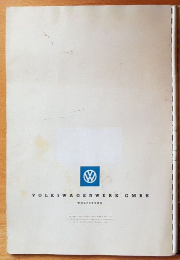 VW-Käfer Verkaufsprospekt, ca. 1958 in Harxheim