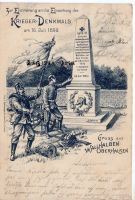 AK zur Erinnerung Einweihung Kriegerdenkmal Walhalben 1899 Baden-Württemberg - Stutzenklinge Vorschau