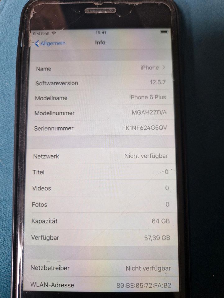 iPhone 6s plus silber super Zustand iOS 12.5.7 in Bielefeld
