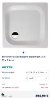 Bette Ultra Duschwanne 75x75x2,5 cm NEU !!! Niedersachsen - Bad Bederkesa Vorschau