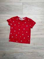 ➕H&M T-Shirt, rot mit Blümchen, Gr. 110/116♥️ Schleswig-Holstein - Glinde Vorschau