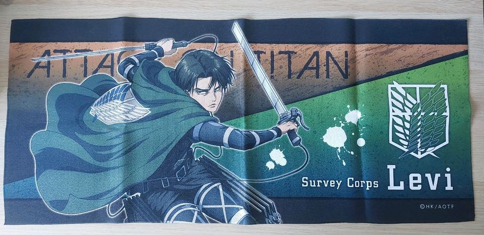 Attack on Titan Levi Handtuch Anime Manga in Stuttgart