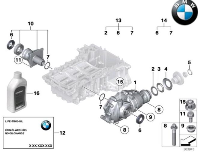 BMW E12 E21 E23 E24 E28 E31 Verschlussschraube mit O-ring in Elsoff (Westerwald)