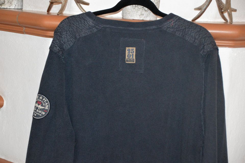 Camp David Strickpullover Pulli Pullover Strickpulli blau XXL in Heppenheim (Bergstraße)