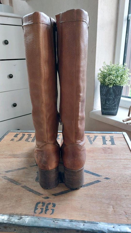 ❗️Stiefel Damen Bullboxer Leder caramel Gr.40❗️ in Berlin