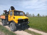 Unimog U1300 mit Kran Baden-Württemberg - Ehingen (Donau) Vorschau