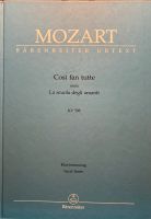 Mozart - Così fan tutte Klavierauszug Urtext Bärenreiter Bayern - Mering Vorschau