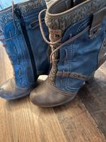Mustang Stiefeletten, Gr. 40, braun blau Nordrhein-Westfalen - Ibbenbüren Vorschau