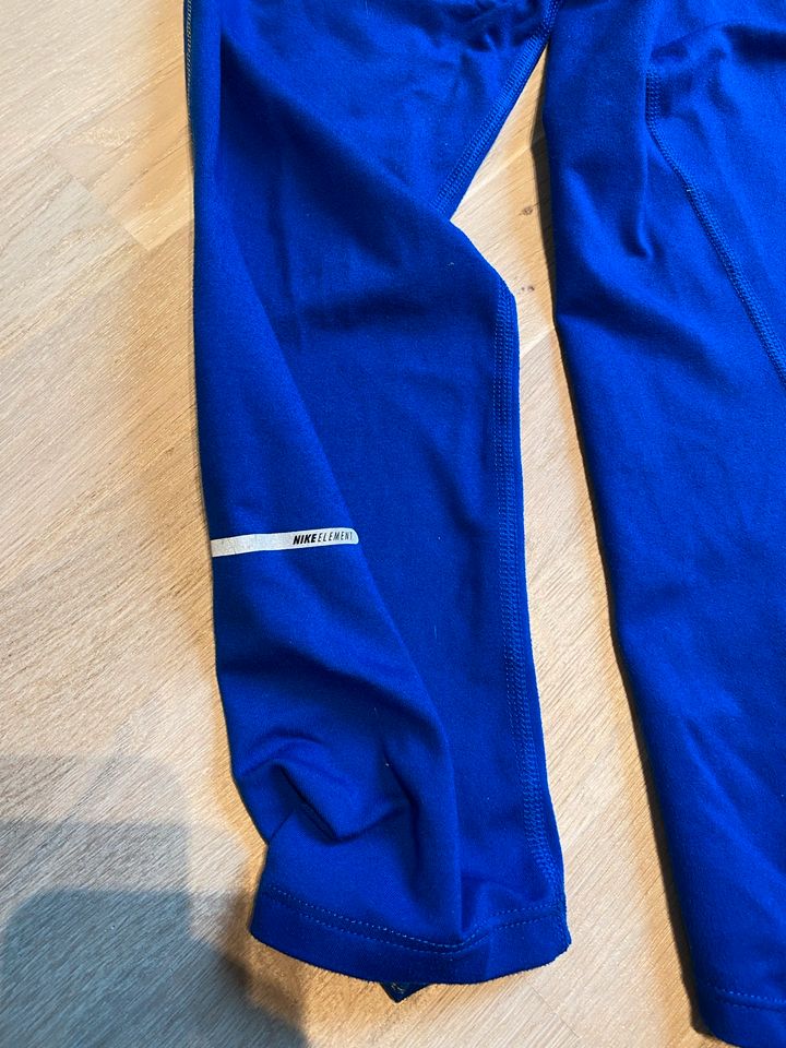 NIKE DriFit Laufshirt, Gr. S, blau/gelb, Langarm, inkl. Versand in Pansdorf