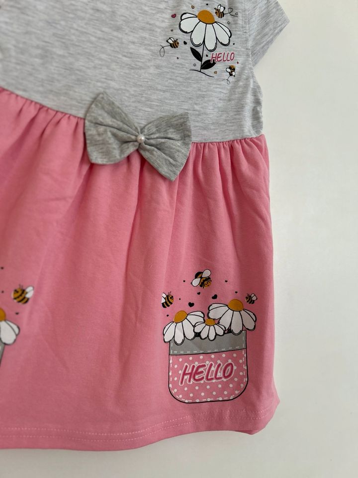 Sommerliches Jerseykleid, pinkes Mädchenkleid, Gr: 110 cm in Duisburg