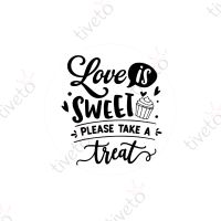 Stempel LOVE IS SWEET please take a treat Candybar Hochzeit Hessen - Wiesbaden Vorschau