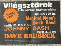 Plakat M.Mann`s Earth Band , Johnny Cash in Budapest 1986 Sachsen-Anhalt - Merseburg Vorschau