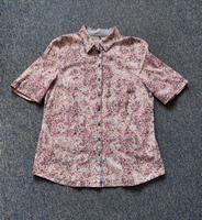 Bluse Damen von Erfo Kurzarm Größe 40/42 Weiß mit Blumenmuster Hessen - Cölbe Vorschau