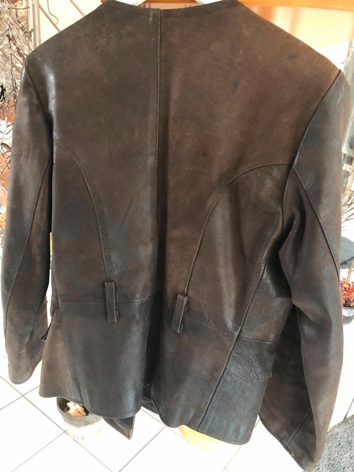 Echtlederjacke**braun**tolle Patina**38-40** in Overath