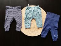 3 Hosen 3 Bodys Baby 50 56 blau Sachsen-Anhalt - Magdeburg Vorschau