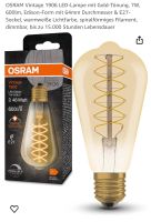 3 Osram Glühbirnen Vintage 1906 LED E27- NEU Hessen - Brachttal Vorschau