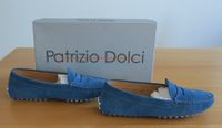 Schuhe Mokassins Slipper Patrizio Dolci Gr. 35 1/2 Blau Leder Hessen - Wetzlar Vorschau