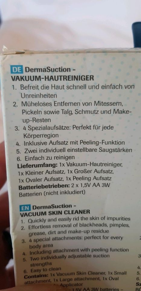 Vakuum Hautreiniger NEU Derma Suction Neu in Hof (Saale)