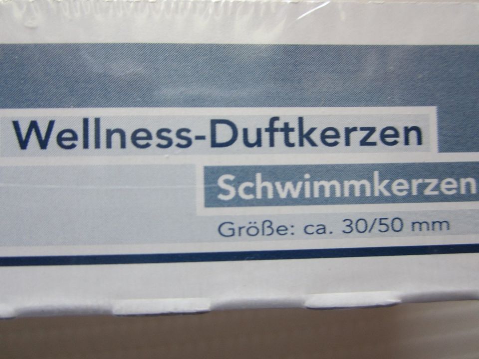 Qualitäts-Wellness-Duftkerzen / Schwimmkerzen - NEU!!! in Schönwald Oberfr.