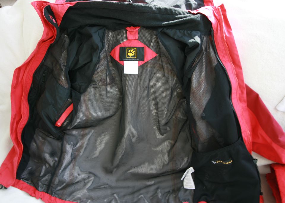 Jacke 2in1 Texapore Jack Wolfskin Outdoor Gr.XS S 34 36 rot in Kaub