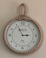 Riviera Maison Wanduhr Newport Clock silber maritim Tau Seil Berlin - Zehlendorf Vorschau
