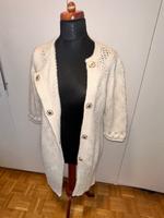 Strickjacke Strickmantel ESCADA Beige Wollweiß M 38 Lurex Obergiesing-Fasangarten - Obergiesing Vorschau
