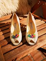 Pumps mit Blüten Pollini Gr.40 Hessen - Bad Orb Vorschau
