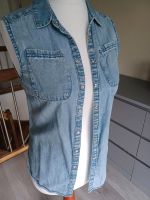 Damen Jeanshemd Weste  Jeans Bluse ärmellos Druckknöpfe Gr. S Brandenburg - Falkenberg/Elster Vorschau