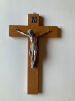 Holzkreuz mit Jesusfigur aus Metall Bayern - Maxhütte-Haidhof Vorschau
