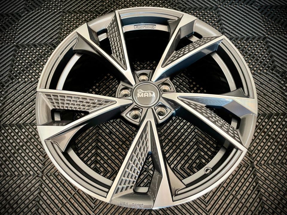 19 Zoll MAM RS6 Alufelgen 5x112 Felgen für Mercedes A35 A45 AMG W176 W177 B 245G CLA 35 45 C117 C118 X117 X118 C63 AMG W204 W205 S205K A205 C205 E W207 W212 W213 C238 A238 S213K in Hagen