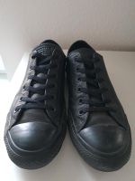 Chucks Converse All Star Leder schwarz 41 mono low top Hansestadt Demmin - Demmin Vorschau