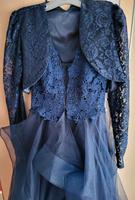 Abendkleid Kleid Ballkleid Jugendweihe Stufen-Look Bolero XS 34 Thüringen - Altenburg Vorschau