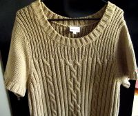 Langer warmer Pullover Minikleid beige braun nude Zopfmuster Hessen - Hanau Vorschau