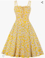 Rockabilly Kleid Gelb A-Linie Größe L - Neu Sachsen-Anhalt - Burgstall (bei Tangerhütte) Vorschau