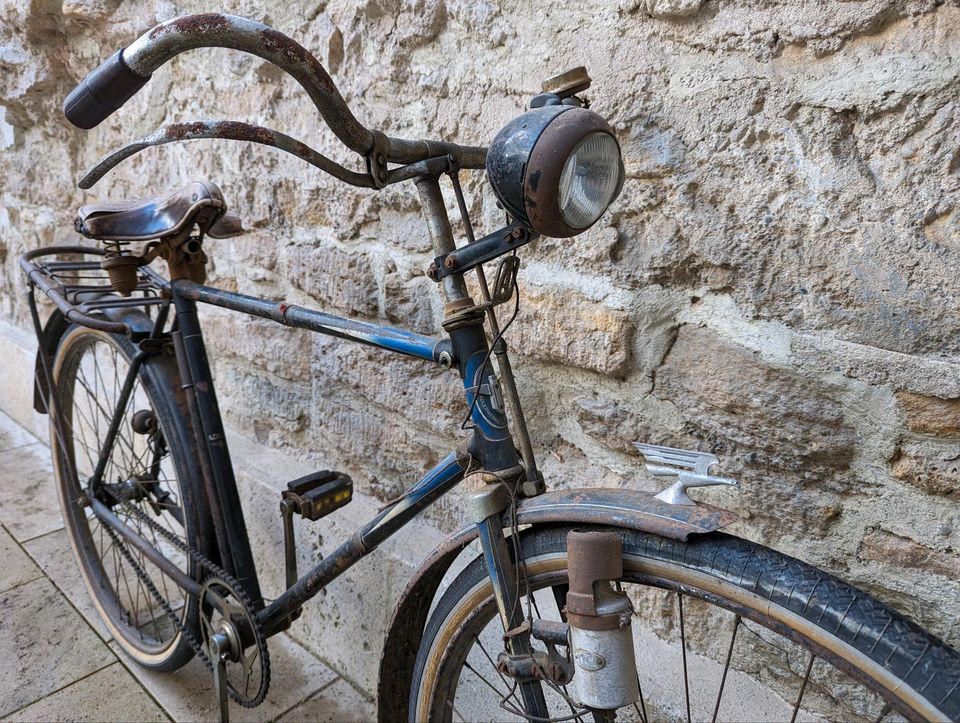 Altes Adler 115 Fahrrad Herrenrad Vorkrieg Oldtimer Tourenrad 28" in Jena