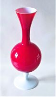 Vintage Vase Opalina Fiorentina Murano Glas rot/weiß 32cm Kreis Pinneberg - Wedel Vorschau