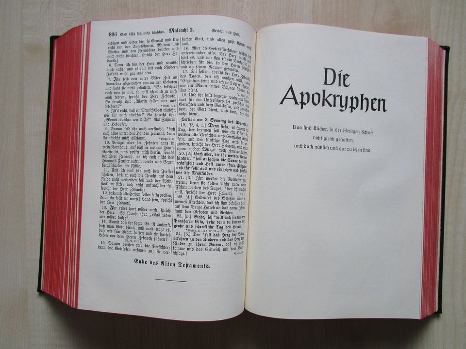 LUTHER Bibel Heilige Schrift 23cm, Rotschnitt, Schuber, TOP in Krefeld
